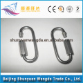 Promoción superior de Alibaba Carabiner redondo redondo de encargo seguro del acero inoxidable